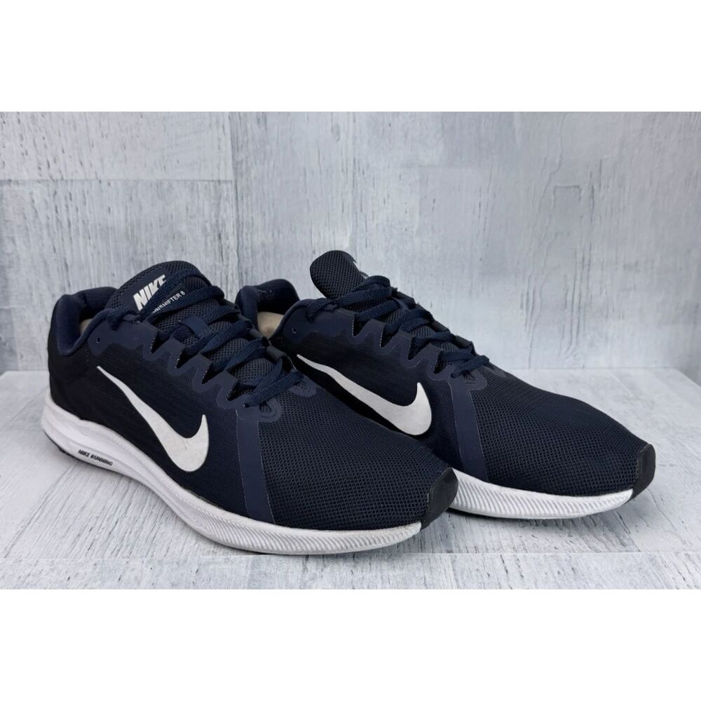 Nike Downshifter Running Shoes Mens Size 11.5 Athletic Trainers Navy White